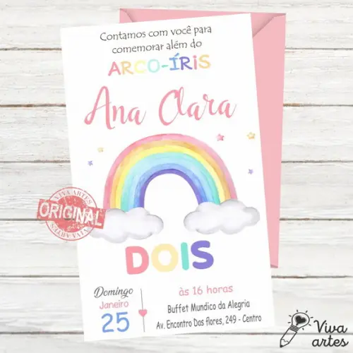 Convite Digital Arco-íris