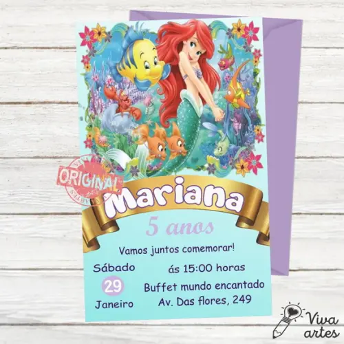 Convite Digital Ariel