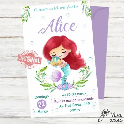 Convite Digital Ariel