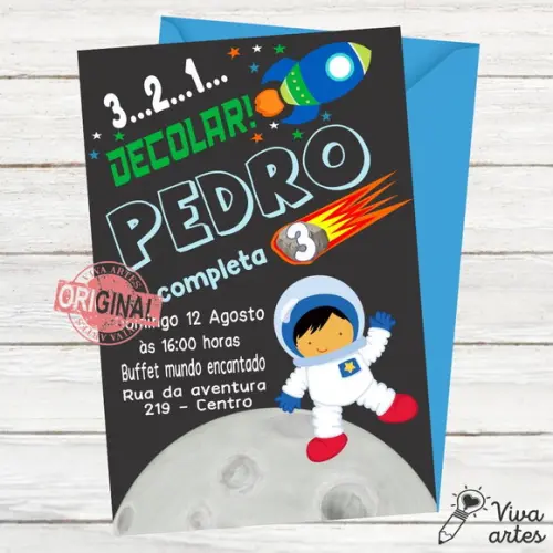 Convite Digital Astronauta
