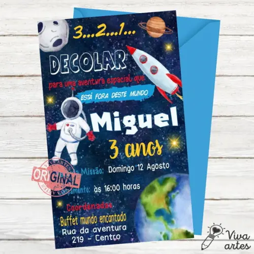 Convite Digital Astronauta