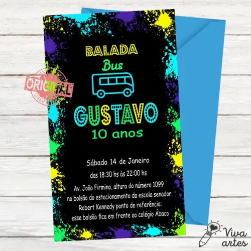 Convite Digital Balada no Bus