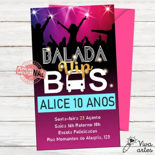 Convite Digital Balada no Bus