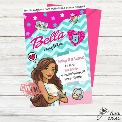 Convite Digital Barbie