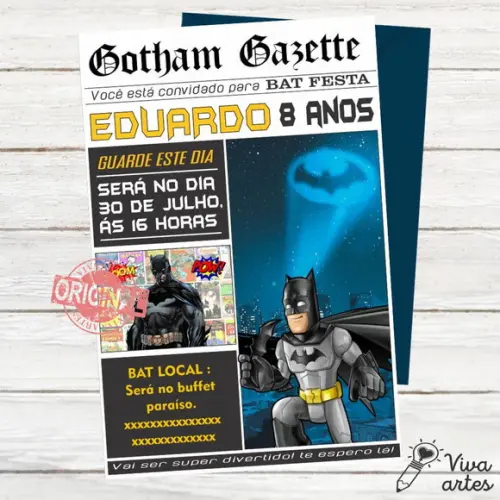 Convite Digital Batman