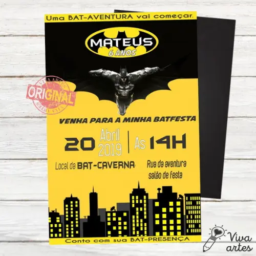 Convite Digital Batman