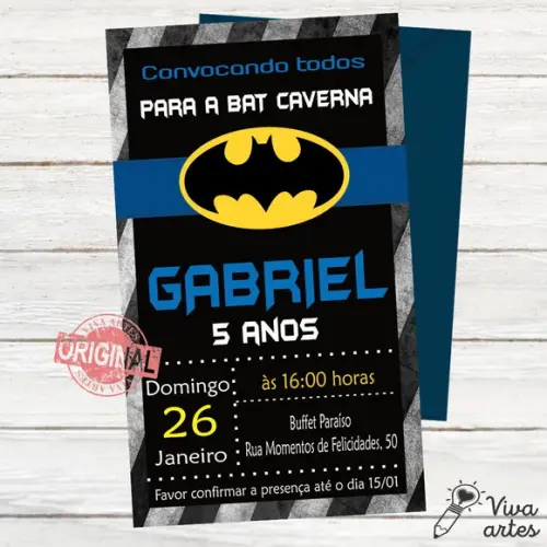 Convite Digital Batman