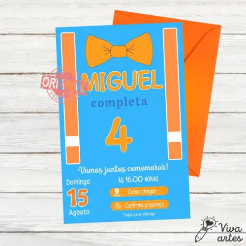 Convite Digital Blippi Interativo