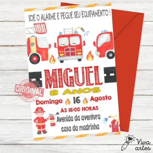 Convite Digital Bombeiros