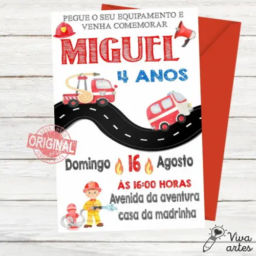 Convite Digital Bombeiros