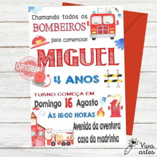 Convite Digital Bombeiros