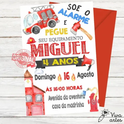 Convite Digital Bombeiros