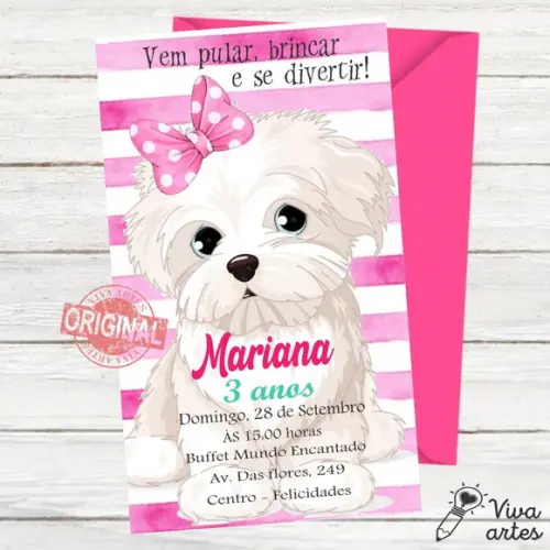 Convite Digital Cachorrinho