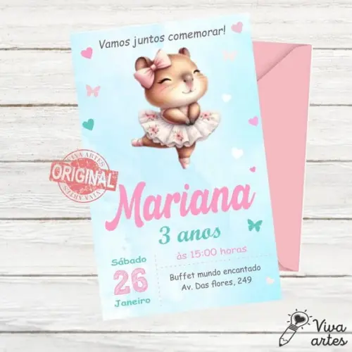 Convite Digital Capivara