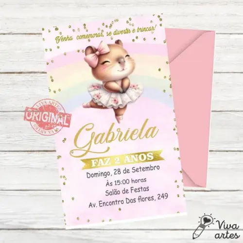 Convite Digital Capivara