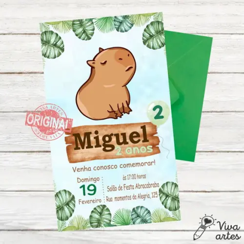 Convite Digital Capivara