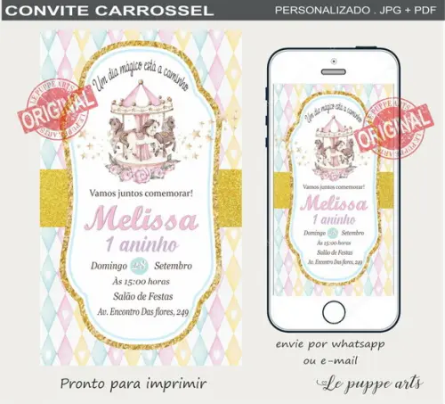 Convite Digital Carrossel