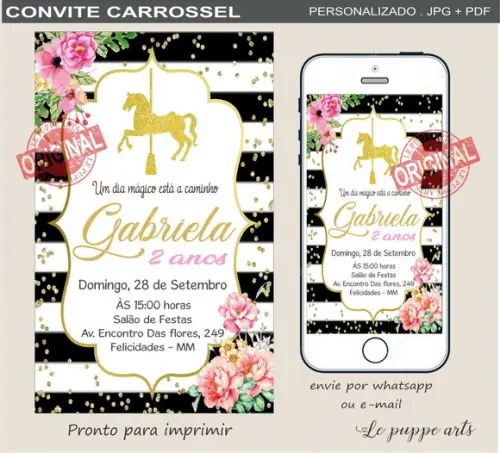 Convite Digital Carrossel