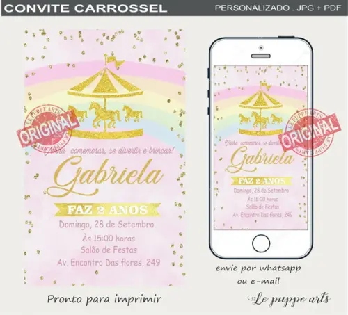 Convite Digital Carrossel