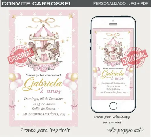 Convite Digital Carrossel