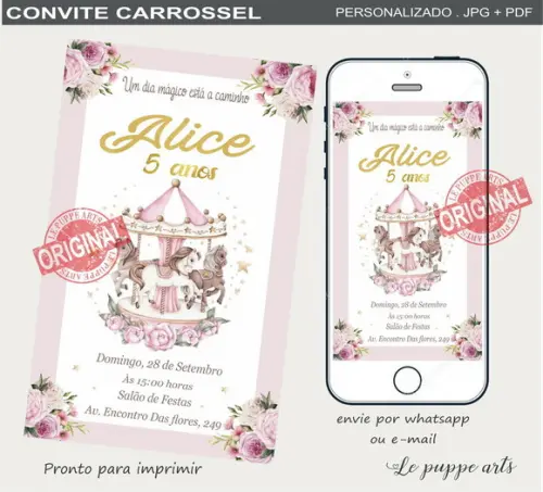Convite Digital Carrossel