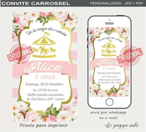 Convite Digital Carrossel