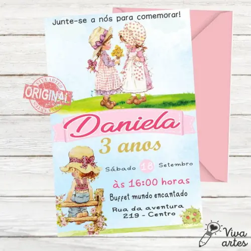 Convite Digital Casa de Boneca -sara Kay