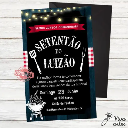 Convite Digital Churrasco