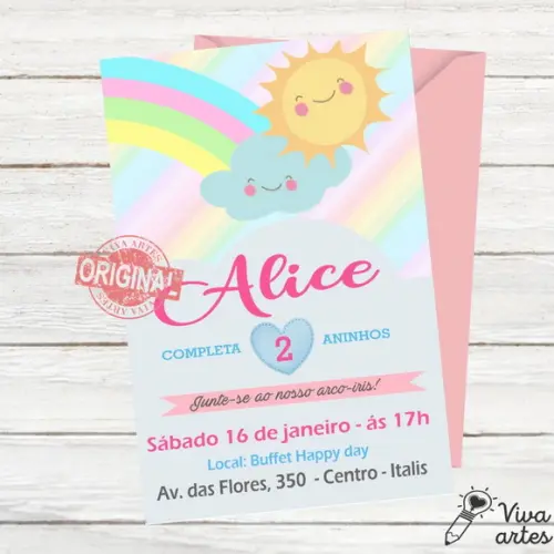 Convite Digital Chuva de Amor