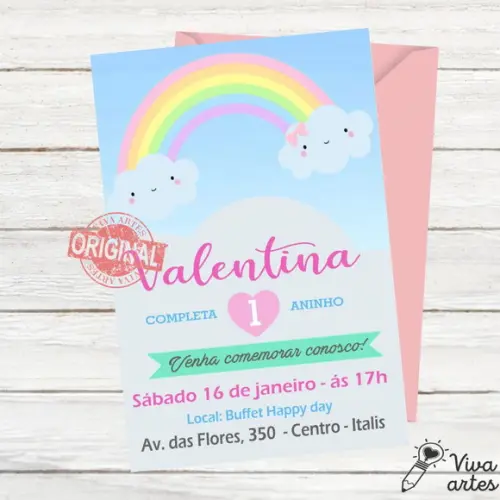 Convite Digital Chuva de Amor
