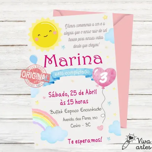 Convite Digital Chuva de Amor
