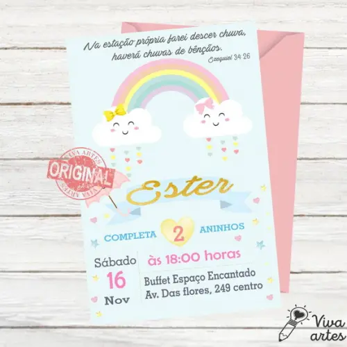 Convite Digital Chuva de Amor