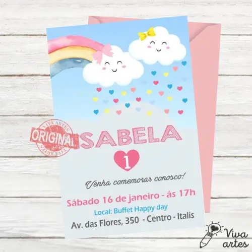Convite Digital Chuva de Amor