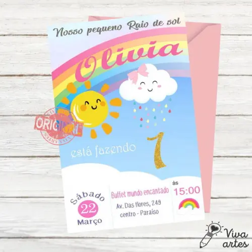 Convite Digital Chuva de Amor