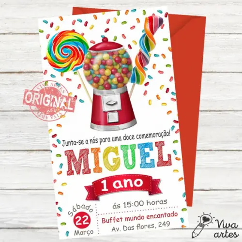Convite Digital Confeitaria Doces