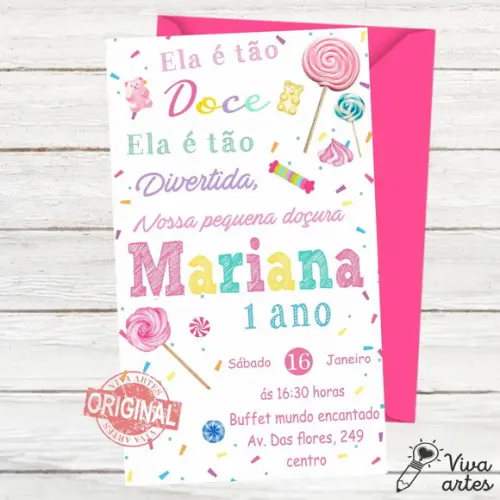 Convite Digital Confeitaria Doces