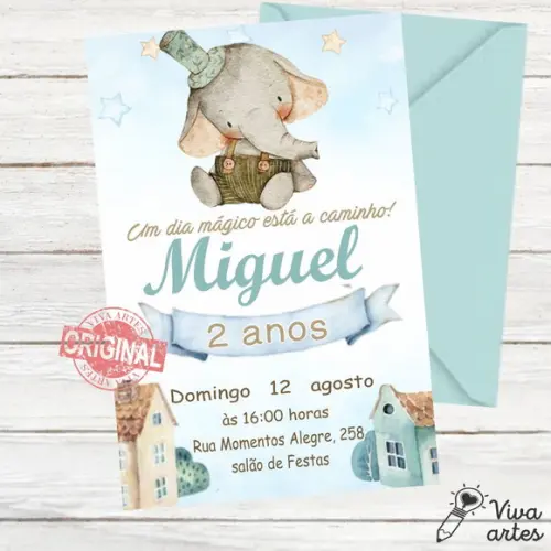 Convite Digital Elefante