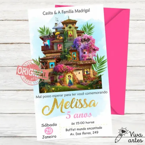 Convite Digital Encanto Disney