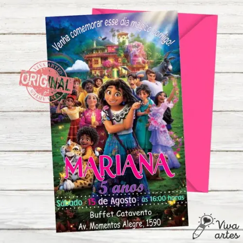 Convite Digital Encanto Disney