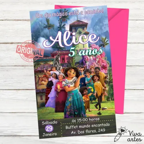 Convite Digital Encanto Mirabel Disney