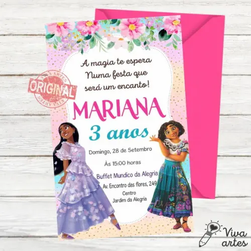Convite Digital Encanto Mirabel Disney