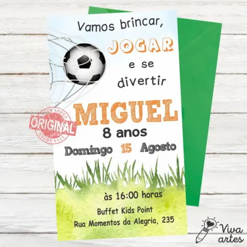 Convite Digital Futebol