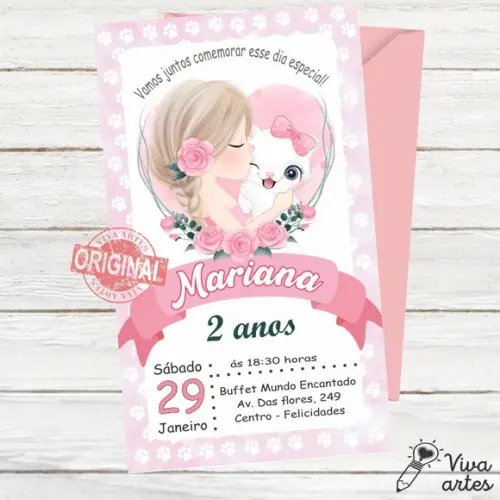 Convite Digital Gatinhos