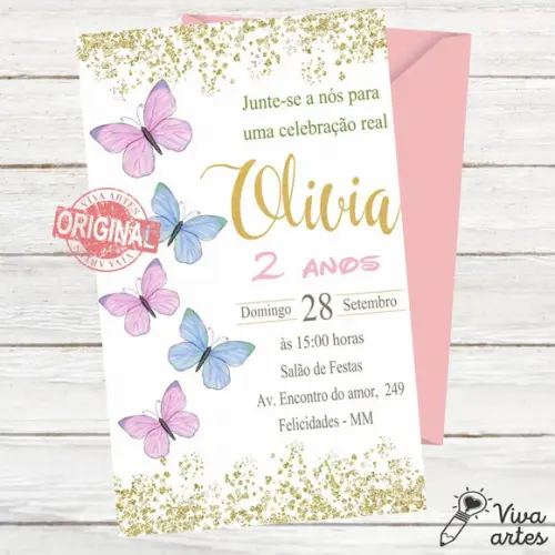 Convite Digital Jardim das Borboletas