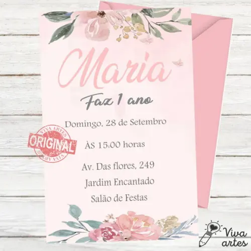 Convite Digital Jardim das Flores