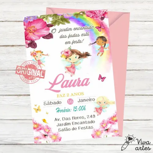 Convite Digital Jardim das Flores