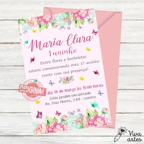 Convite Digital Jardim das Flores