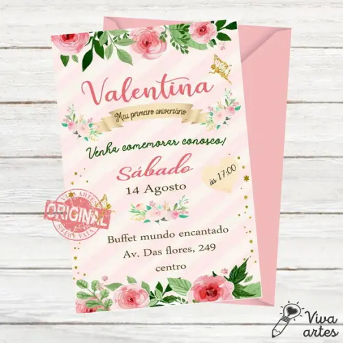 Convite Digital Jardim das Flores
