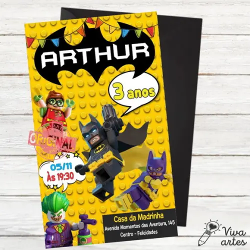 Convite Digital Lego Batman