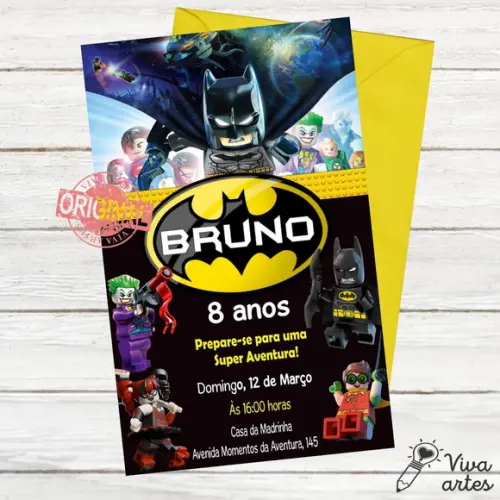 Convite Digital Lego Batman